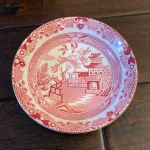 Burleigh ware Willow Pink Red Small Bowl Excellent Condition